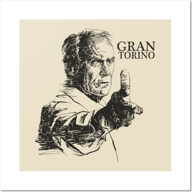 Ever notice - Gran Torino Classy Clint Wall Art by venusblack